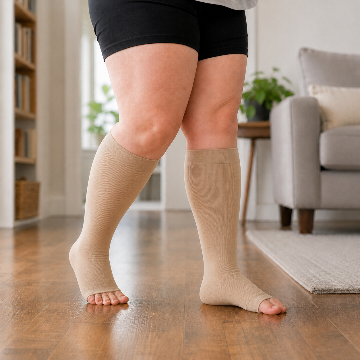Legvora Open-Toe Compression Socks